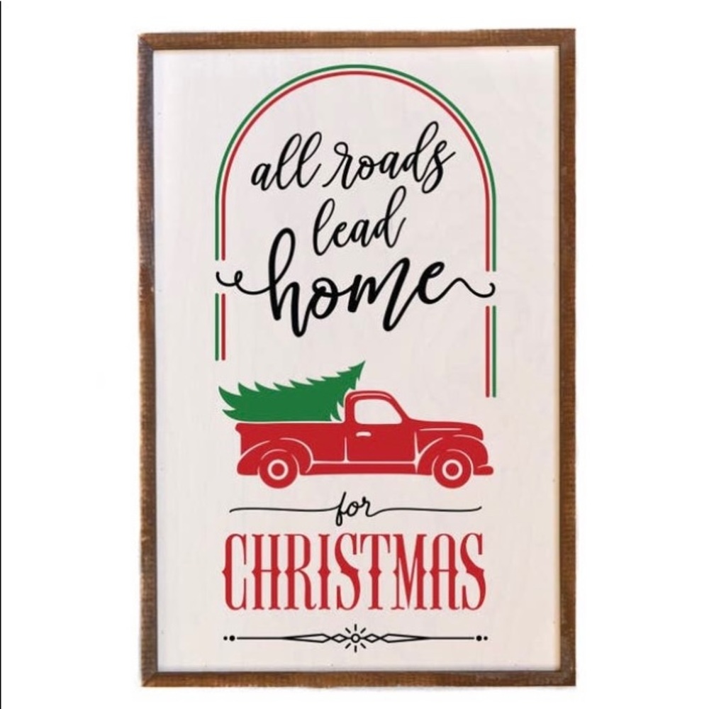 Handcrafted cedar wood wall plaque